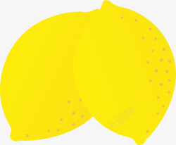 黄色柠檬效果元素素材