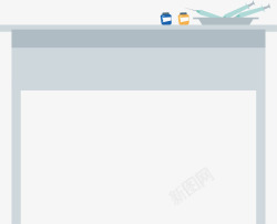 卡通医院治疗桌矢量图素材