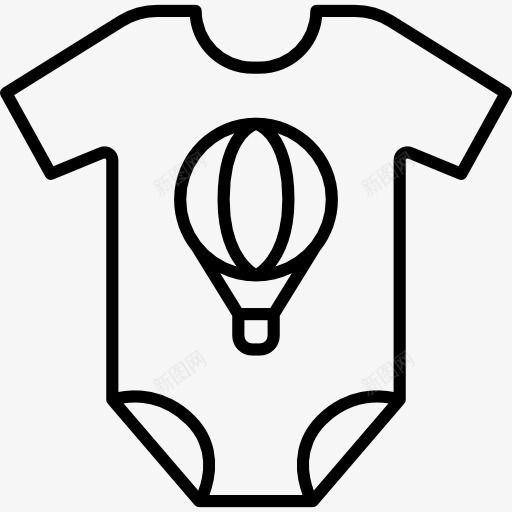 婴儿的衣服用热气球图标png_新图网 https://ixintu.com 婴儿 婴儿衣服 时尚 母亲 气球 片