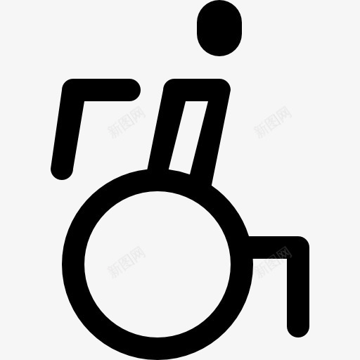 盘口图标png_新图网 https://ixintu.com 人 医院 工具和用具 残疾 残疾人 访问 轮椅