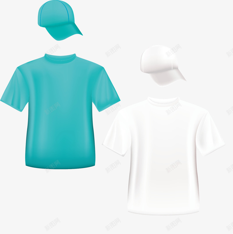 帽子T恤png免抠素材_新图网 https://ixintu.com T恤 帽子 白色 蓝色