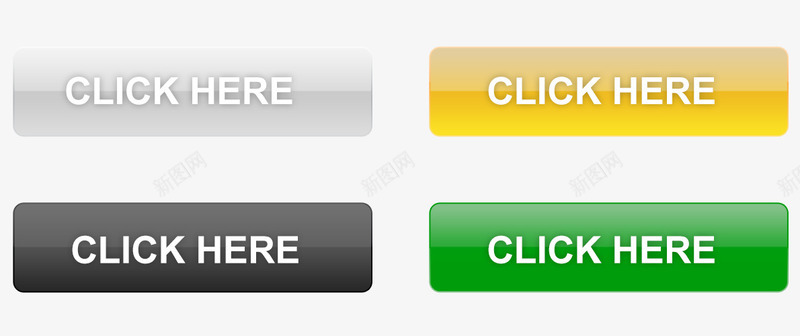 多色点击按钮按键psd免抠素材_新图网 https://ixintu.com 多色 按钮 按键 点击
