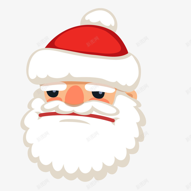 不开心的圣诞老人头像png免抠素材_新图网 https://ixintu.com 不新开的圣诞老人头 卡通圣诞老人头 圣诞老人免费png下载 圣诞老人矢量图