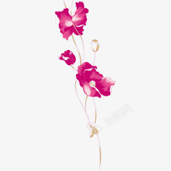 写意免费下载植物花卉服装图案高清图片