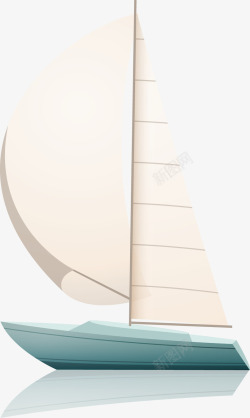 帆船矢量图素材