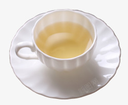 纯白茶杯清新柠檬茶茶碗高清图片