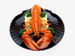 黑色龙虾美味小龙虾高清图片
