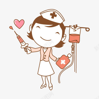 爱心护士图标图标