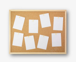 木质板报便利贴贴纸板报高清图片