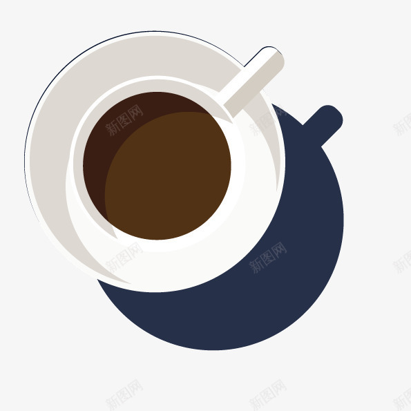 西式咖啡透明png免抠素材_新图网 https://ixintu.com 卡通手绘 白色杯子 食品 饮料