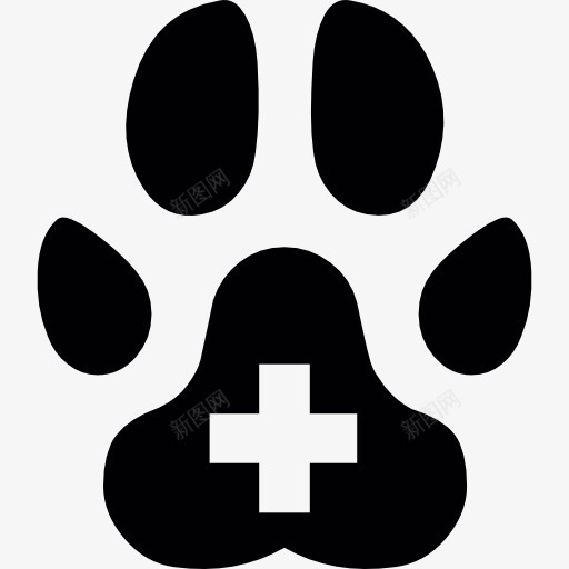 兽医医院图标png_新图网 https://ixintu.com 兽医 动物的爪子 宠物 宠物图标 爪子印