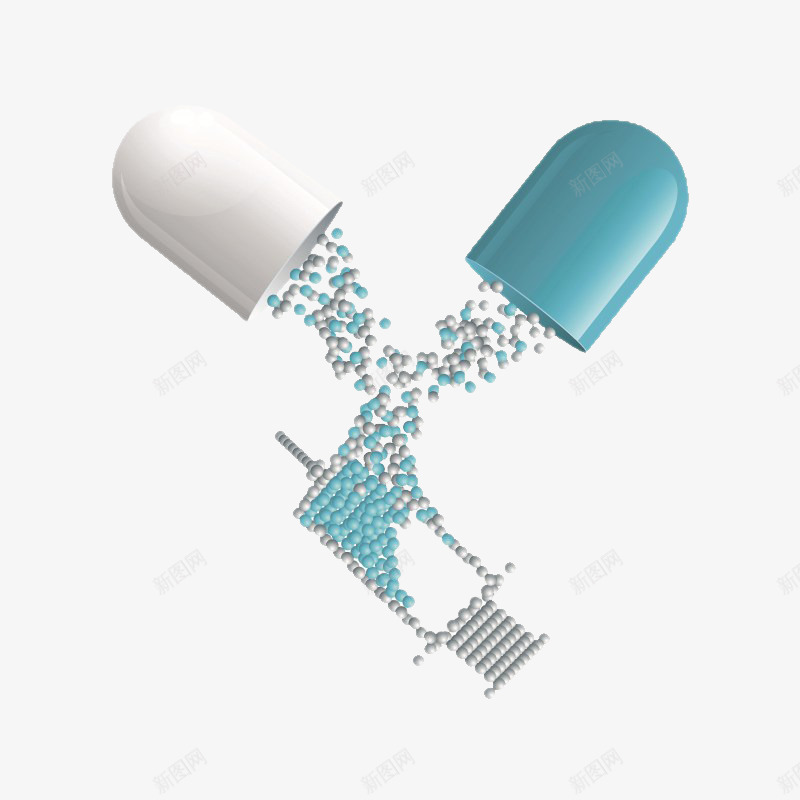 药品广告png免抠素材_新图网 https://ixintu.com 医疗 医院 生病 药