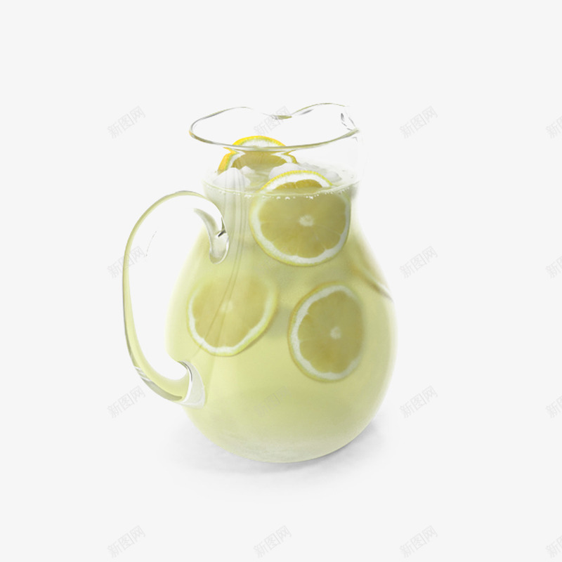 柠檬水大水罐png免抠素材_新图网 https://ixintu.com 柠檬水 玻璃杯 饮料