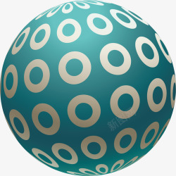 按钮小球立体球扁平椭圆立体球高清图片