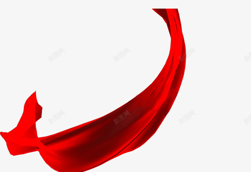 红色飘带装饰png免抠素材_新图网 https://ixintu.com 红色 节日气氛 装饰 飘带