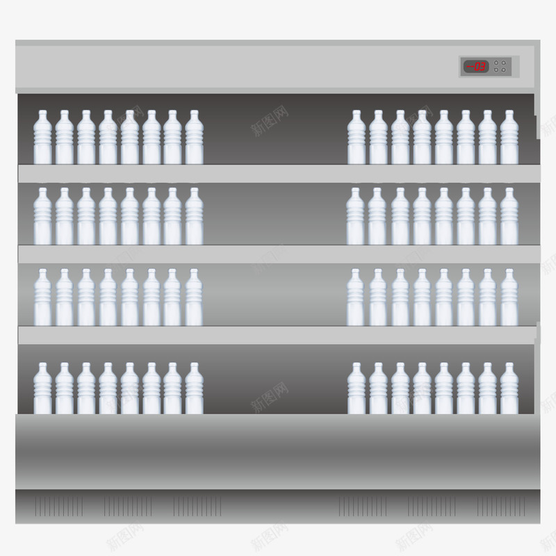 放满饮料的立体冷柜矢量图ai免抠素材_新图网 https://ixintu.com 冷柜 立体 饮料 矢量图