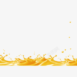 黄色果汁饮料元素素材