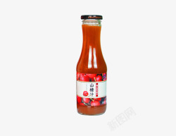 红色大瓶山楂水大瓶红色山楂味饮料高清图片