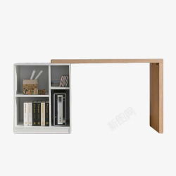 现代书柜现代创意书柜书桌高清图片