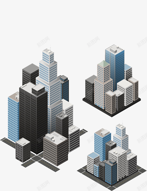商务大厦png免抠素材_新图网 https://ixintu.com 公司大楼 写字楼 办公大楼 现代化