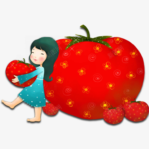 小女孩般水果png免抠素材_新图网 https://ixintu.com 儿童相册素材 宝宝相册素材 小孩相册素材 相册素材 相册装饰素材