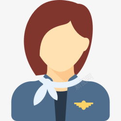 女助理空姐图标高清图片