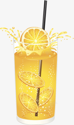 无醇饮料插图橙汁软饮高清图片