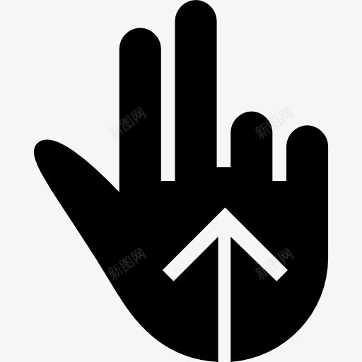 刷了两个手指手势黑手符号图标png_新图网 https://ixintu.com 一方面 上箭头 刷卡 姿态 山楂填 手势 手指手势