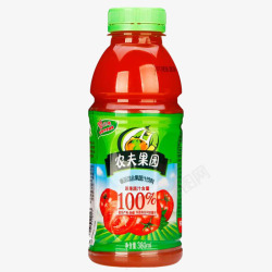 纯果汁番茄混合果汁饮料高清图片
