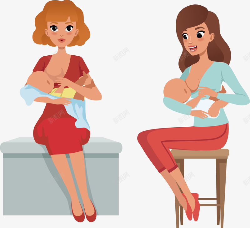 抱着孩子喂奶的母亲矢量图eps免抠素材_新图网 https://ixintu.com 喂奶 喂奶的母亲 抱着孩子 母亲 母亲PNG 矢量母亲 矢量图