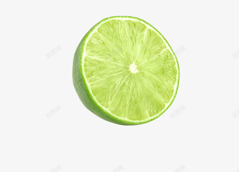 半个绿色的柠檬png免抠素材_新图网 https://ixintu.com 半个柠檬 果实 柠檬 水果