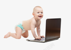 宝宝电脑爬行宝宝高清图片