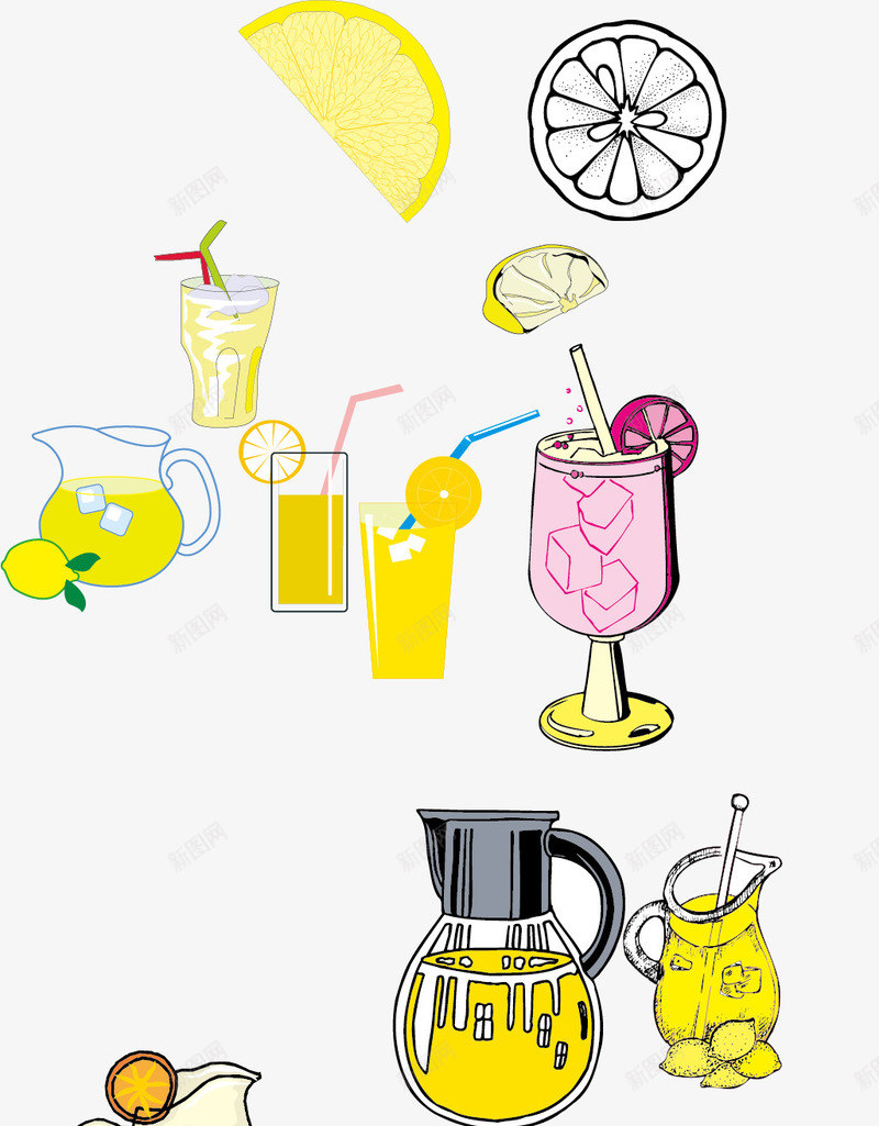 果汁店柠檬新鲜水果海报png免抠素材_新图网 https://ixintu.com 多汁柠檬 新鲜 果汁 美味 饮品