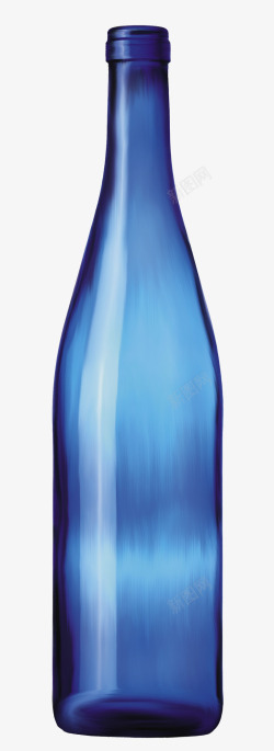 蓝色饮料瓶蓝色瓶子高清图片