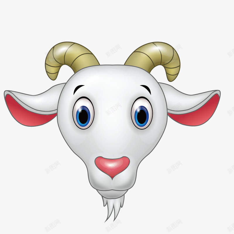 手绘卡通羊头像png免抠素材_新图网 https://ixintu.com 公羊头像 动漫 动画 卡通羊头像 属相 属羊 手绘羊头像 抽象羊