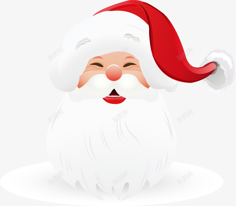 手绘白色胡子圣诞老人头像png免抠素材_新图网 https://ixintu.com 圣诞老人 头像 手绘 白色 胡子
