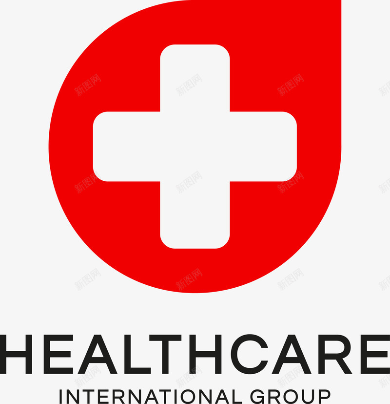 红色创意logo图图标png_新图网 https://ixintu.com logo图标 logo设计图 创意logo 医疗 医疗logo 医院 医院logo 矢量诊所logo 红色 诊所 诊所LOGO 诊所logo