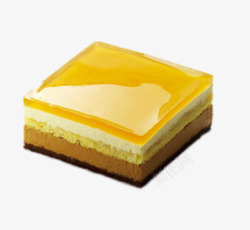 柠檬黄蛋糕素材