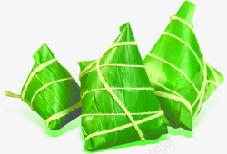 粽子绿色粽子端午节装饰素材