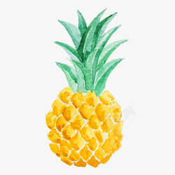 夏日水果菠萝插画矢量图素材
