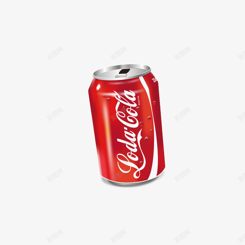 罐装可口可乐饮料png免抠素材_新图网 https://ixintu.com 可口可乐 红色 罐装 饮料