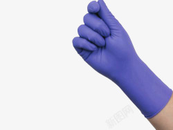 手套紫色照片医疗医用手套素材