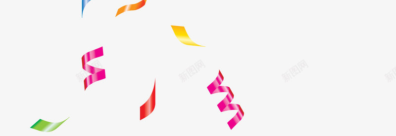 漂浮彩色丝带png免抠素材_新图网 https://ixintu.com 丝带 免抠PNG 卡通 唯美 彩色 彩色丝带蝴蝶免费下载 节日气氛 蝴蝶