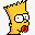 Bart足本的婴儿奶嘴图标图标