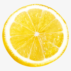 真柠檬黄色柠檬片高清图片