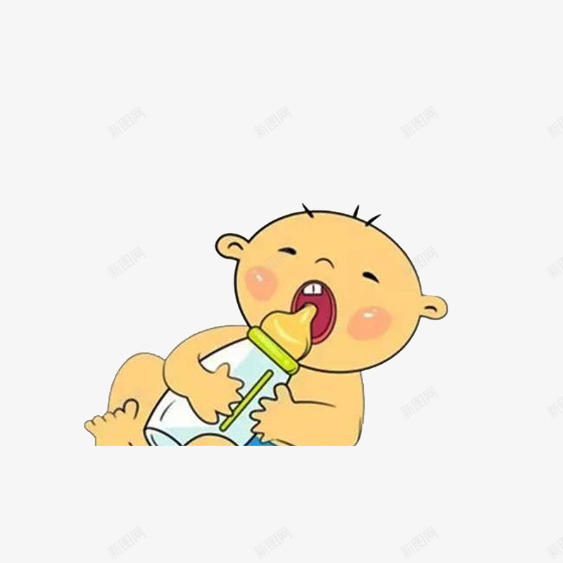 张嘴准备喝奶的小宝宝png免抠素材_新图网 https://ixintu.com 卡通 可爱 喝奶的宝宝 张嘴准备喝奶的小宝宝