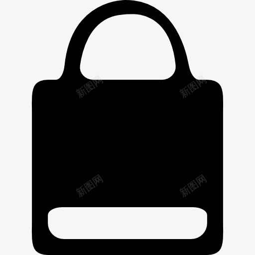 黑色的纸标图标png_新图网 https://ixintu.com 剪影 商务 手提袋 手柄 时尚 购物 购物袋剪影