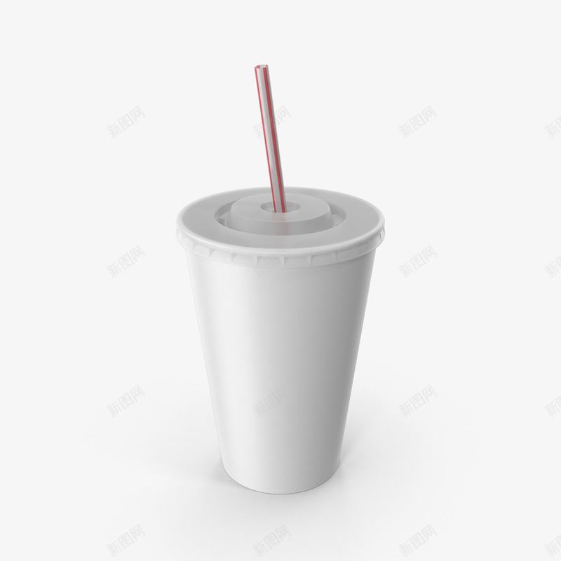 Cuppsd免抠素材_新图网 https://ixintu.com 外卖 容器 快餐 白色的 纸杯 苏打水 饮料