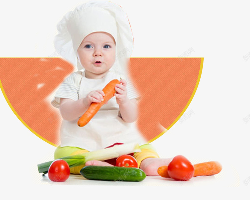 婴儿食物psd免抠素材_新图网 https://ixintu.com 婴儿 水果 西红柿 食物 黄瓜