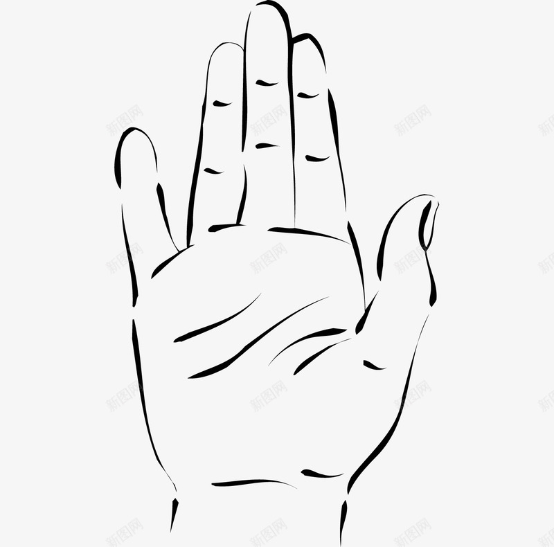 一只手臂图标png_新图网 https://ixintu.com png图形 手指 手掌 手臂 线描 装饰